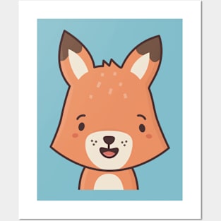 Kawaii & Cute Red Fox Posters and Art